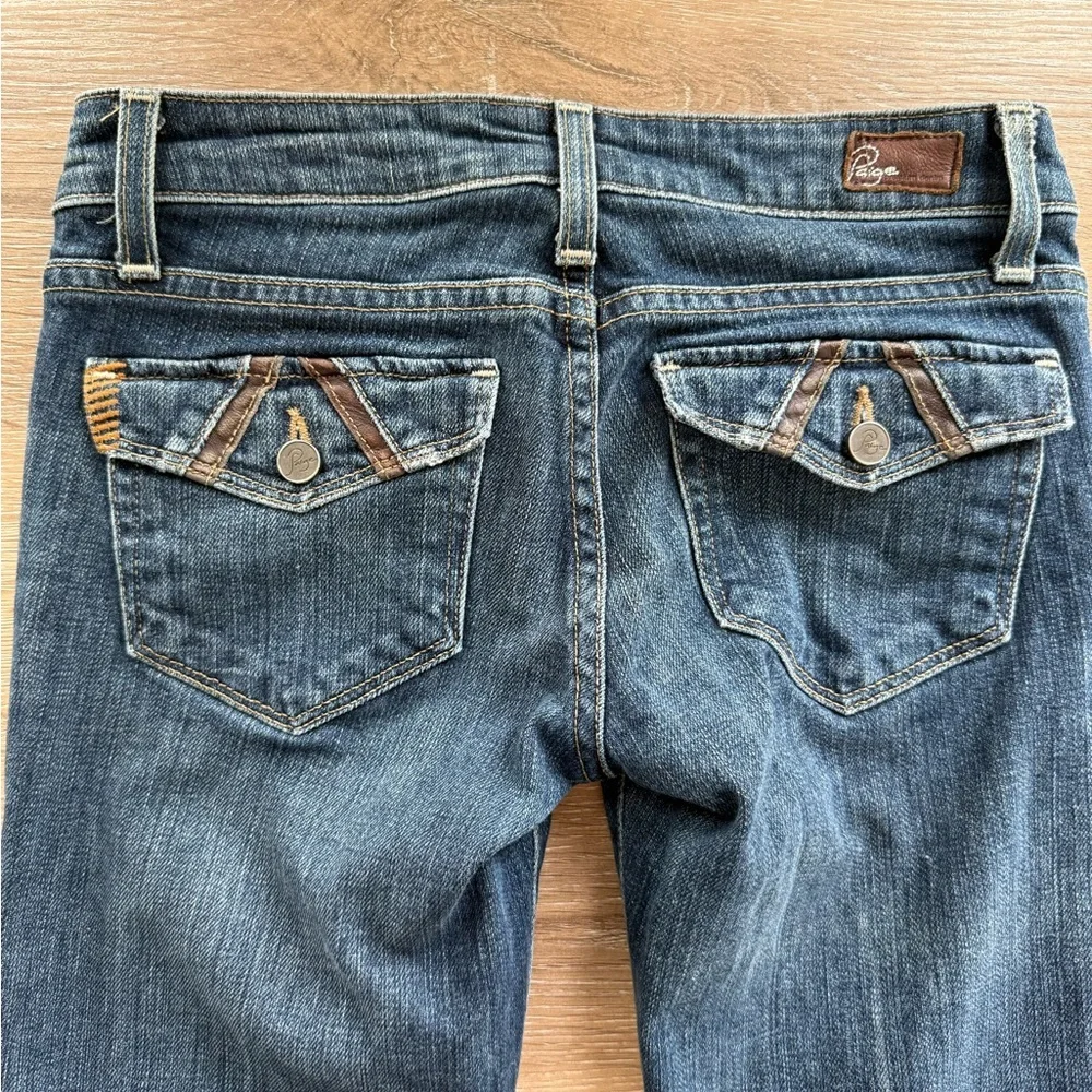 PAIGE Vintage Fairfax Blue Washed Flare‎ Jeans sz 25- Y2K